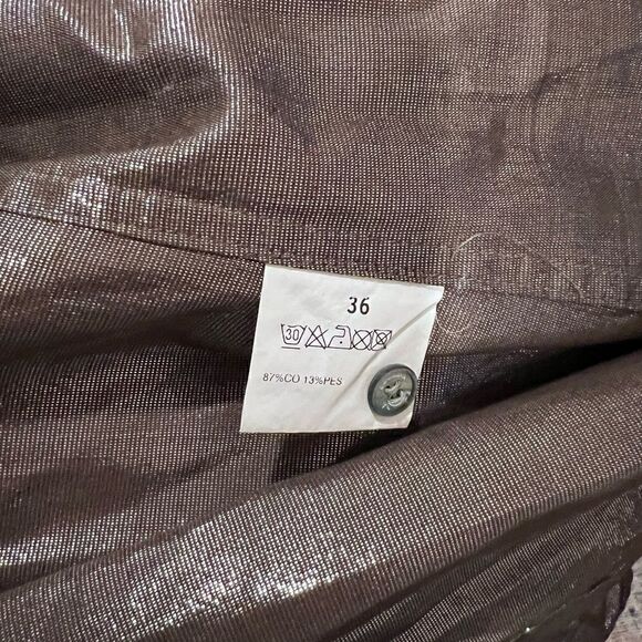 Escada metallic button-down blouse, size 36, US 6 - Picture 8 of 8